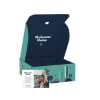 10" x 10" x 4" Custom White Corrugate Gift Box and 4" x 6" Card - Group