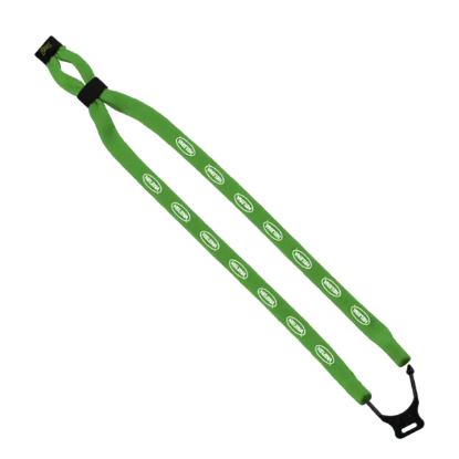 1/2" Double-Thick Cotton Trade Show Lanyard with Plastic Option Y Converter - Group
