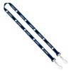 IMPORT Rush 5/8" Polyester 2-Ended Lanyard with Dual Sewn Silver Metal Split-Ring - Group