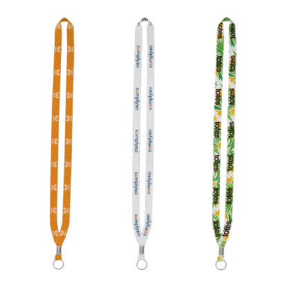 IMPORT Rush 1/2" Dye-Sublimated Lanyard with Silver Crimp & Split-Ring - Group