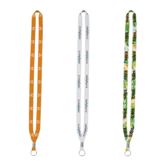 IMPORT Rush 1/2" Dye-Sublimated Lanyard with Silver Crimp & Split-Ring - Group