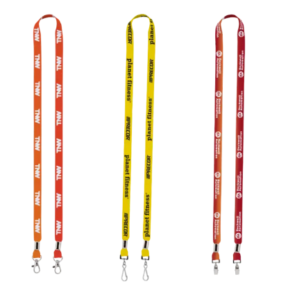 IMPORT Rush 1/2" Dye-Sublimated 2-Ended Lanyard with Dual Silver Crimps & Split-Rings - Group