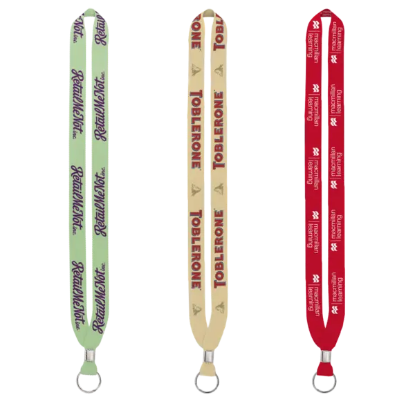 IMPORT Rush 3/4" Dye-Sublimated Lanyard with Silver Crimp & Split-Ring - Group