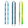 IMPORT Rush 3/4" Dye-Sublimated Double-Ended Lanyard with Dual Sewn Silver Metal Split-Ring - Group