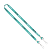IMPORT Rush 5/8" Dye-Sublimated Lanyard with Dual Silver Crimps & Dual Silver Metal Split-Rings - Group