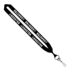 1" Cotton Lanyard with Metal Crimp & Metal Swivel Snap Hook - Group