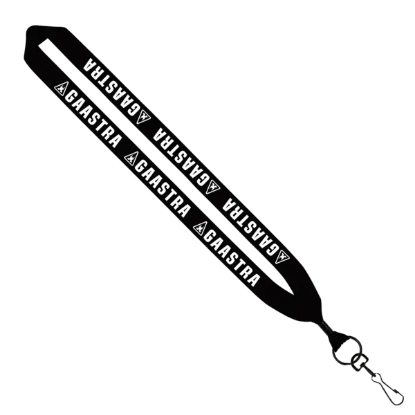 1" Cotton Lanyard with Metal Crimp & Metal Swivel Snap Hook - Group