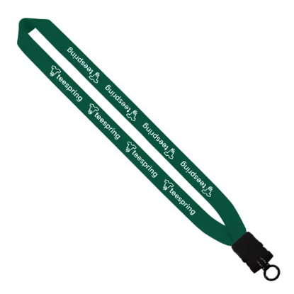 1" Cotton Lanyard with Plastic Snap-Buckle Release & O-Ring - Group