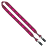 3/4" Cotton Double Bulldog Clip Lanyard - Group