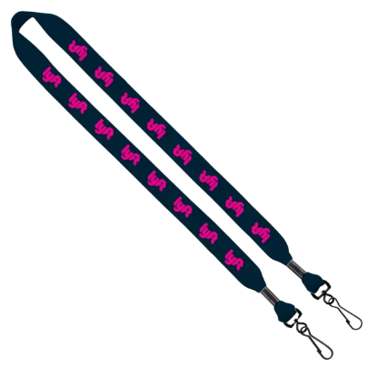 3/4" Cotton Double Swivel Hook Lanyard - Group