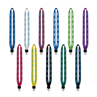 3/4" Cotton Lanyard with Plastic Clamshell & O-Ring - Group