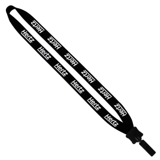 3/4" Cotton Lanyard with Plastic Clamshell & Bulldog Clip - Group