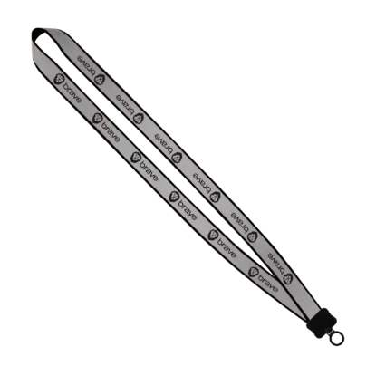 3/4" Reflective Lanyard with Plastic Clamshell & O-Ring - Group
