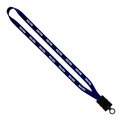 1/2" Smooth Nylon Lanyard with Snap-Buckle Release & O-Ring - Group