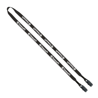 1/2" Polyester Double Bulldog Clip Lanyard - Group