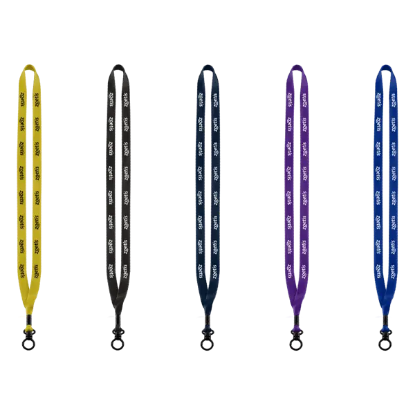 1/2" Polyester Lanyard with Plastic O-Ring - Group