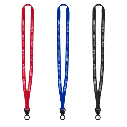 Evolution12 - 1/2" Polyester Welded Lanyard with Trapezoid and Plastic O-Ring - Group