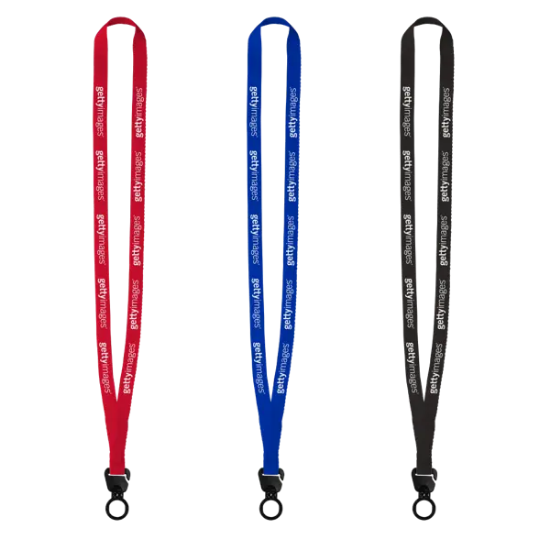 Evolution12 - 1/2" Polyester Welded Lanyard with Trapezoid and Plastic O-Ring - Group