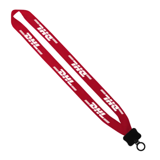 3/4" Polyester Lanyard with Plastic Clamshell and O-Ring - Group