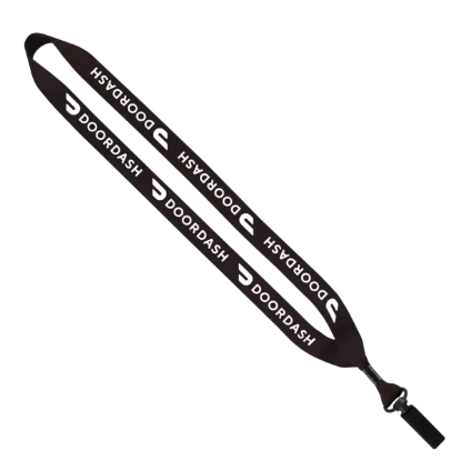 3/4" Polyester Lanyard with Bulldog Clip - Group