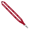 3/4" Economy Polyester Lanyard with Sewn Silver Tone Metal Bulldog Clip - Group
