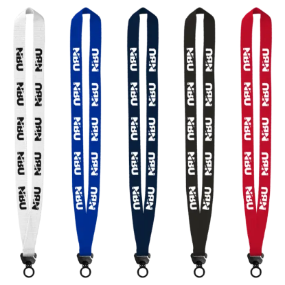 Evolution34 - 3/4" Polyester Welded Lanyard with Trapezoid and Plastic O-Ring - Group