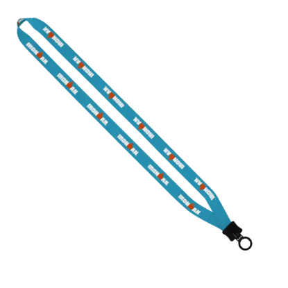 1/2" Dye-Sublimated Lanyard with Plastic Clamshell and Plastic O-Ring - Group