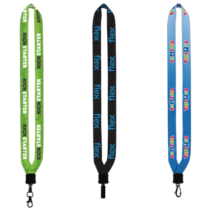 3/4" Dye-Sublimated Lanyard with Plastic Clamshell & Plastic O-Ring - Group