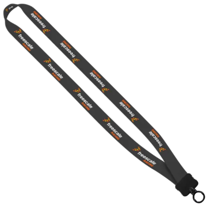 3/4" Dye-Sublimated Stretchy Elastic Lanyard with Plastic Clamshell and Plastic O-Ring - Group