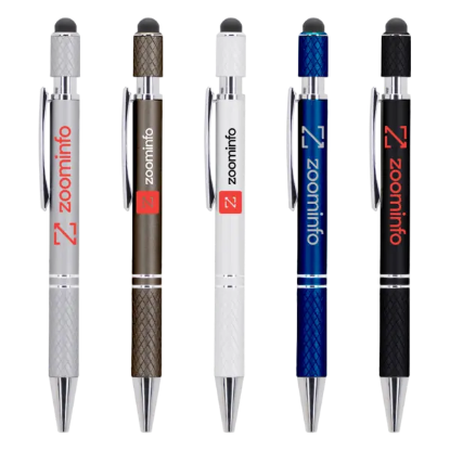 Spin-It Executive Metal Stylus Ballpoint Pen - Group