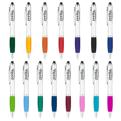 Curvaceous Stylus Ballpoint Pens - Group