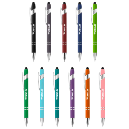 Athens Soft Touch Metal Ballpoint Pen - Group