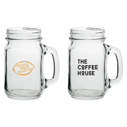 16 oz Mason Jars with Handles - Group