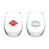 Liquid Lunch 15 oz Stemless Wine Glasses - Group