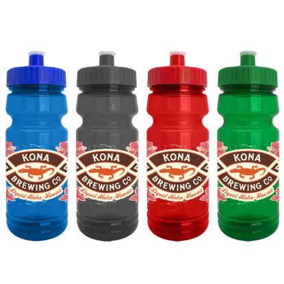 Cycle 24oz Recycled Transparent Bike Bottle w/Push-Pull Lid - Group
