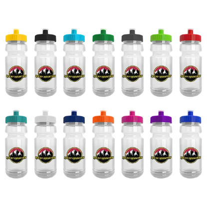 Wheely 24oz Transparent Bike Bottle w/Push-Pull Lid - Group