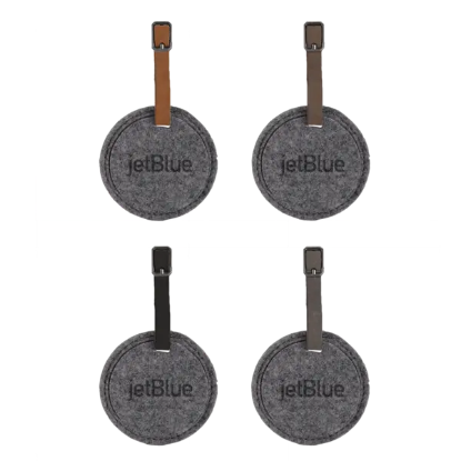 Juniper Felt Round Luggage Tag - Group