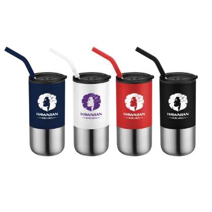 Destin 16oz Double Wall Tumbler w Straw - Group
