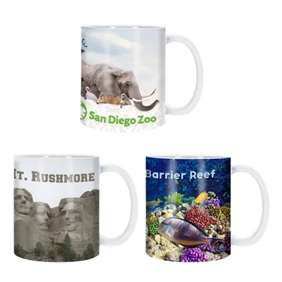 11oz Full Color Head-to-Toe Glossy Custom Photo Mug - Group