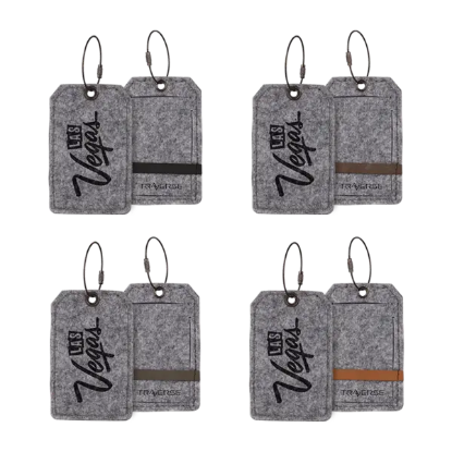 Poplar Felt Luggage Tag - Group