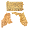 U.S. Destination Bamboo Cutting and Serving Boards - Group