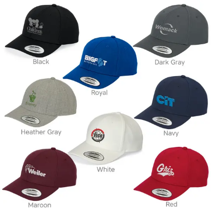 Yupoong Premium Curved Visor Snapback Cap - Group