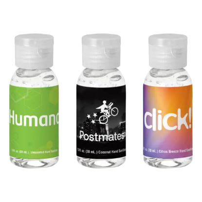1 oz. Clear Sanitizer in Round Bottle - Group