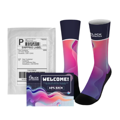 19" Dye-Sublimated Socks (Pair) Mailer Kit