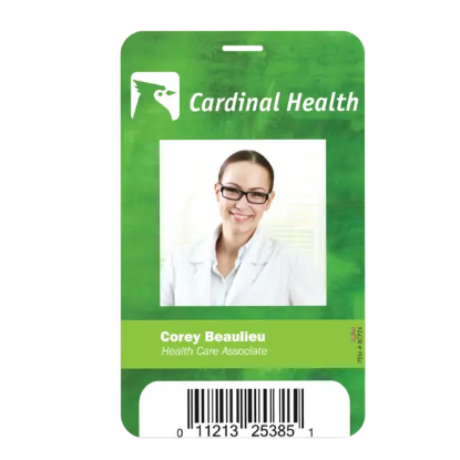 3 5/8" X 5 1/2" Plastic Identification Badge