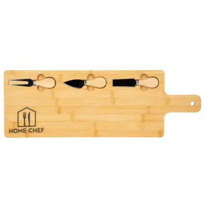 Long Charcuterie Board w/ Utensils