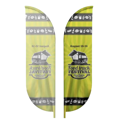 IMPORT 10' Single-Sided Blade Flag with Ground Spike