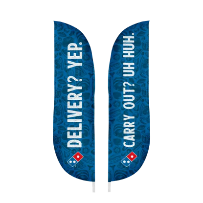 IMPORT 12' Double-Sided Blade Flag with Ground Spike