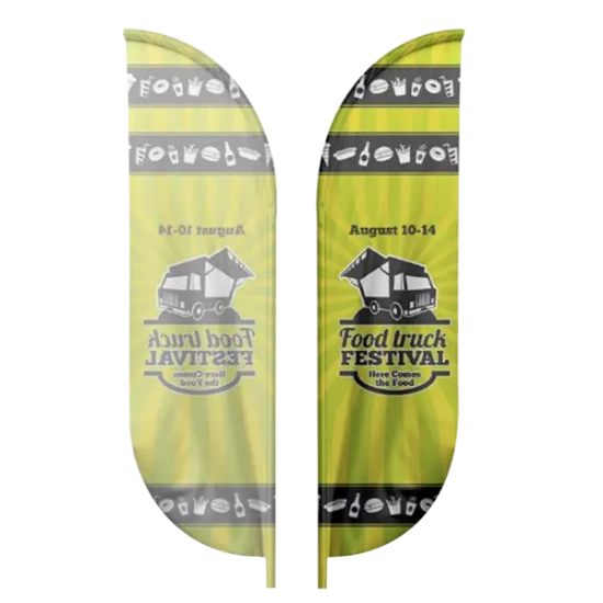IMPORT 15' Single Sided Blade Flag with Ground Spike