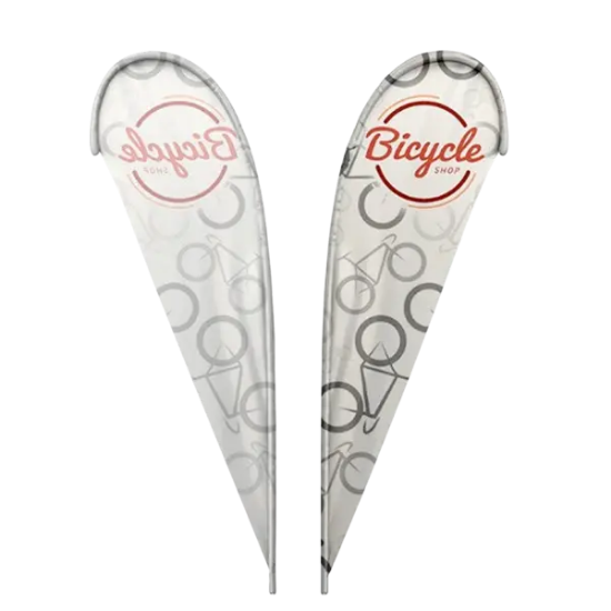 IMPORT 10' Single Sided Teardrop Flag with Ground Spike